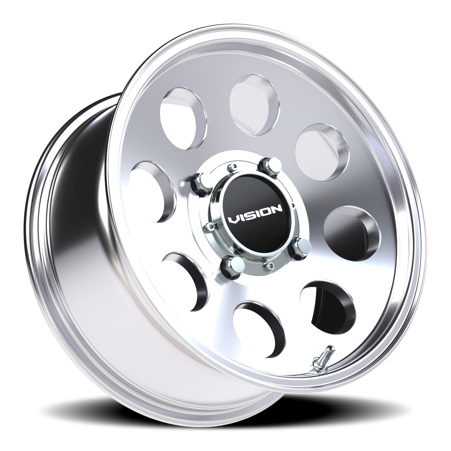 Vision Wheel 56 Polished 15x7 +13 4x156mm 131.1mm - Wheelwiz