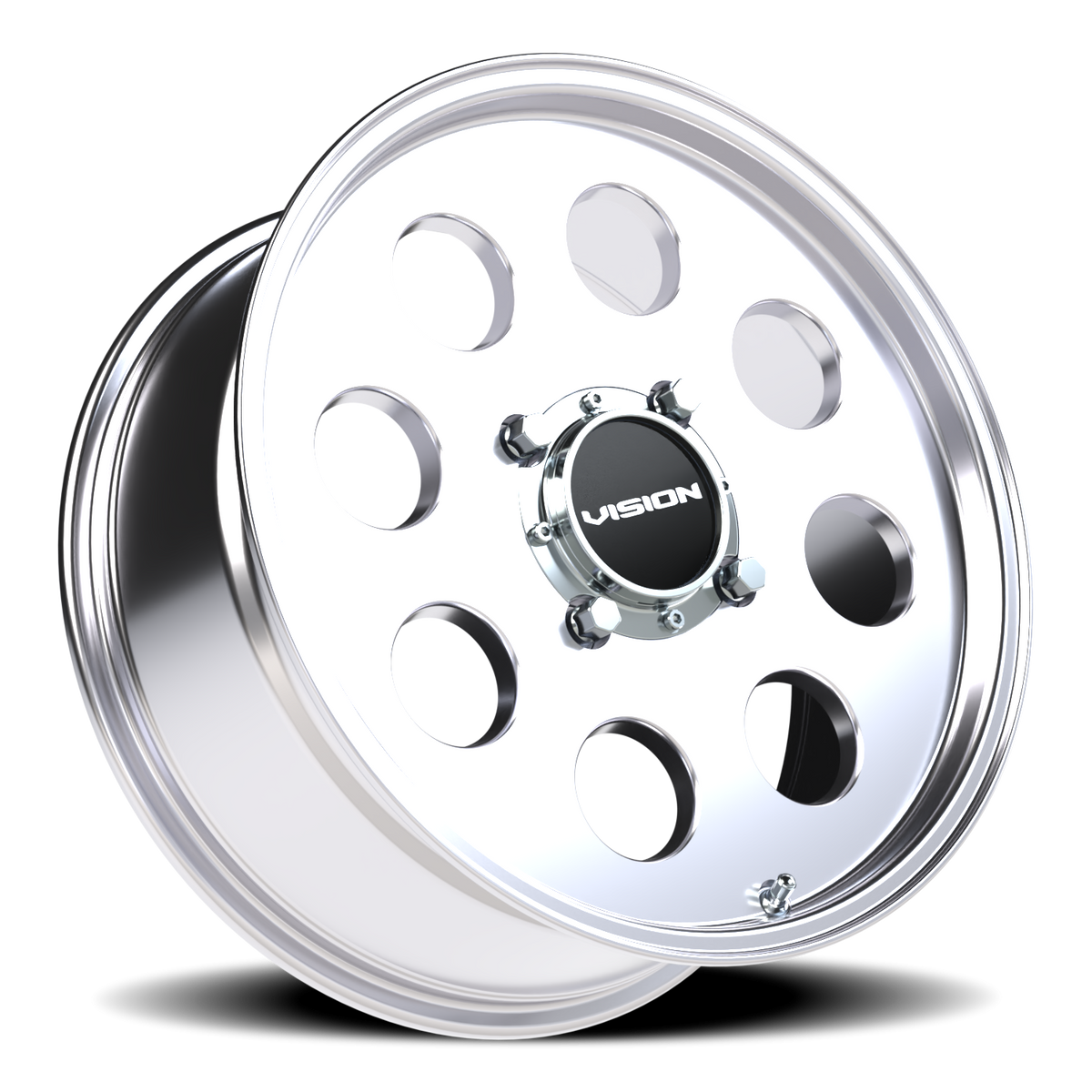 Vision Wheel 56 Polished 17x7 +38 4x136mm 110.1mm - Wheelwiz