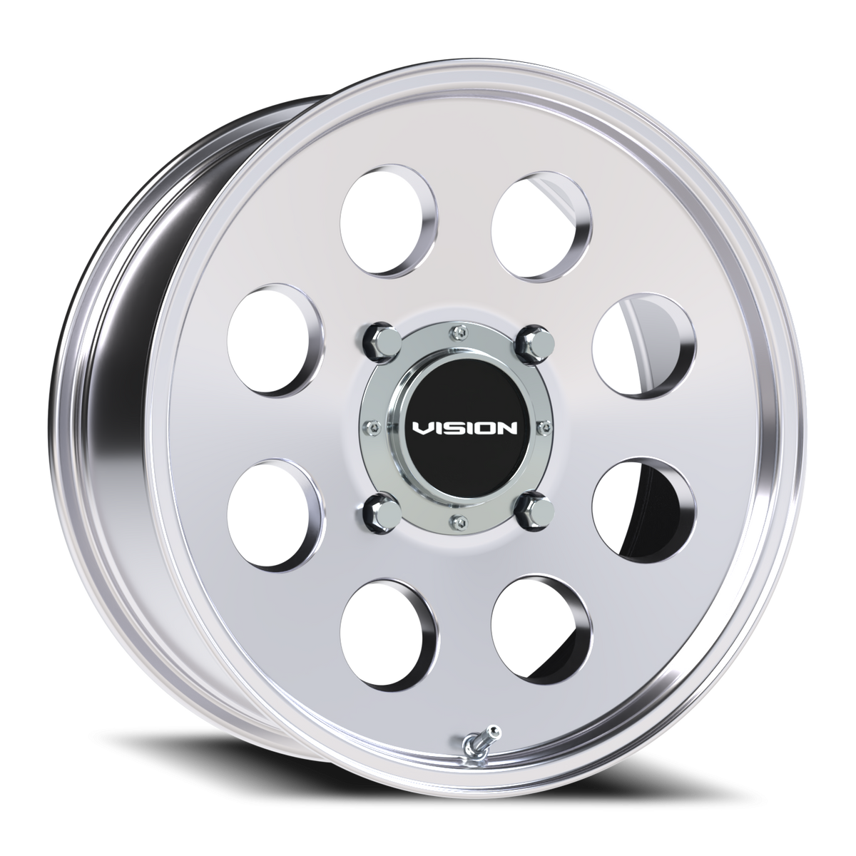 Vision Wheel 56 Polished 17x7 +13 4x156mm 131.1mm - Wheelwiz