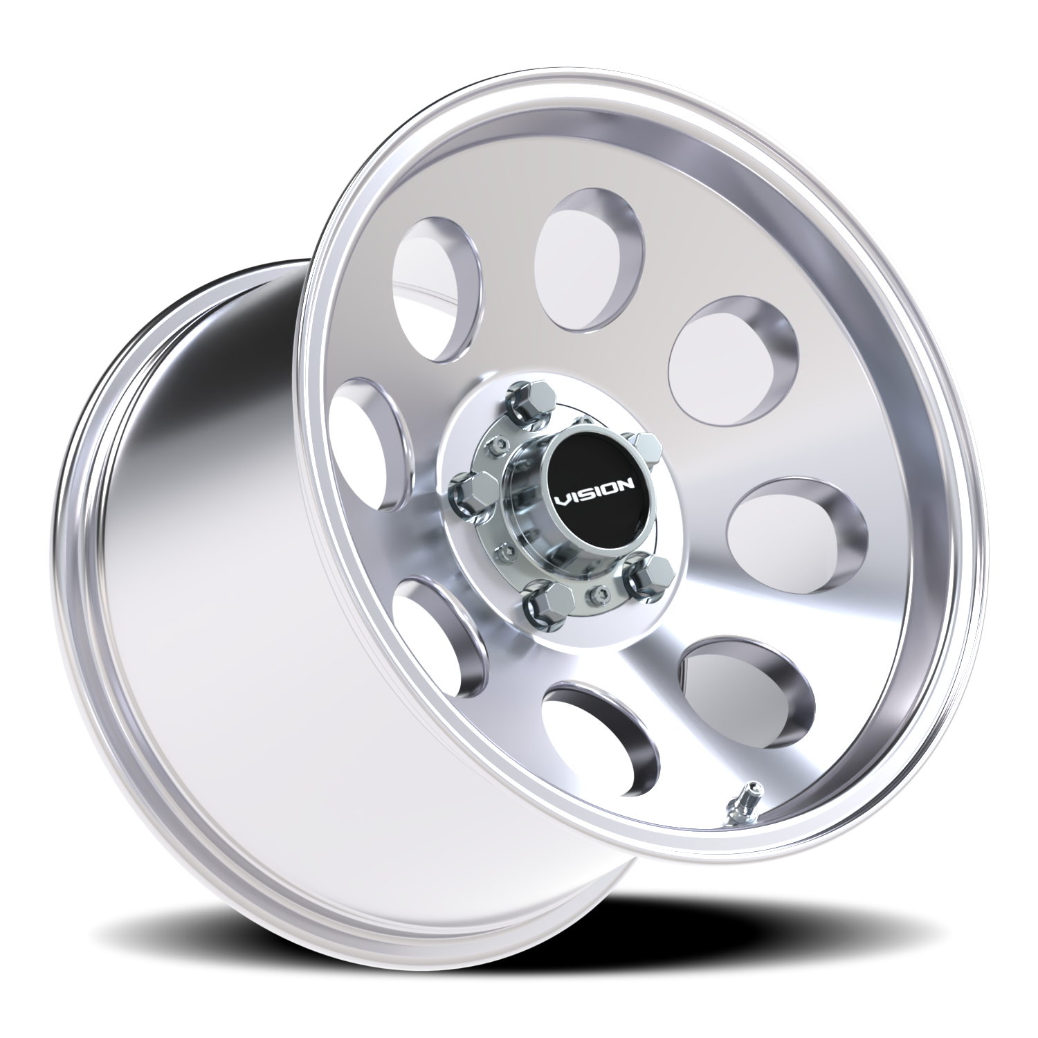 Vision Wheel 56 Polished 15x10 +15 5x114.3mm 68.1mm - Wheelwiz
