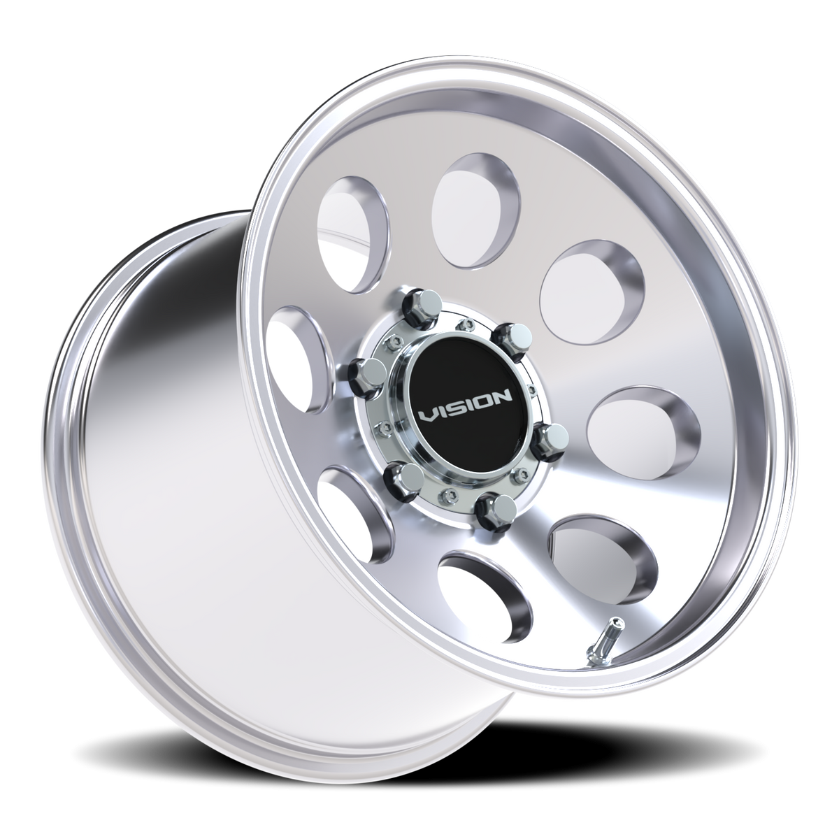 Vision Wheel 56 Polished 15x10 +15 6x139.7mm 110mm - Wheelwiz