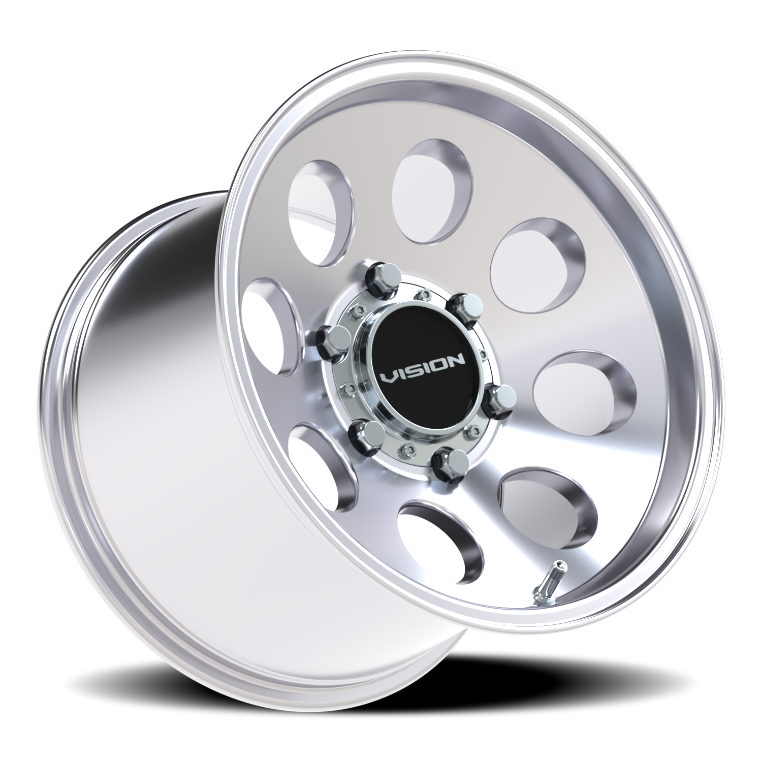Vision Wheel 56 Polished 15x10 +15 6x139.7mm 110mm - Wheelwiz