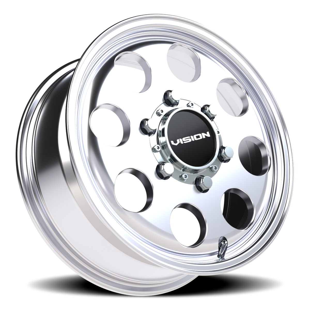Vision Wheel 56 Polished 15x6 +50 6x139.7mm 110mm - Wheelwiz