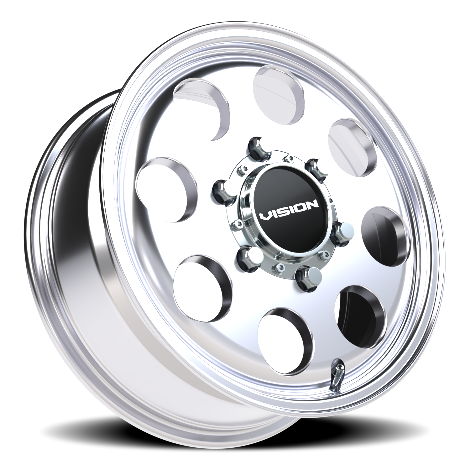 Vision Wheel 56 Polished 15x6 +50 6x139.7mm 110mm - Wheelwiz