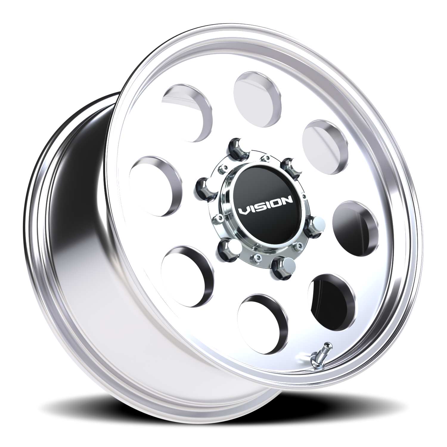 Vision Wheel 56 Polished 15x7 +38 6x139.7mm 110mm - Wheelwiz