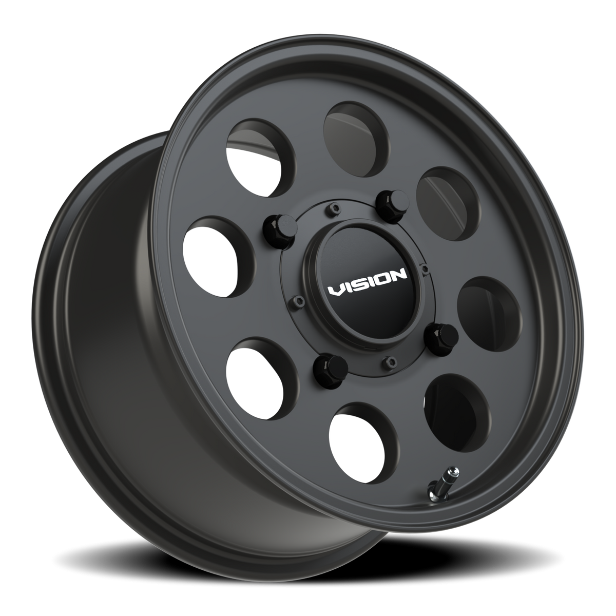 Vision Wheel 56 Satin Black 14x7 +13 4x156mm 131.1mm - Wheelwiz