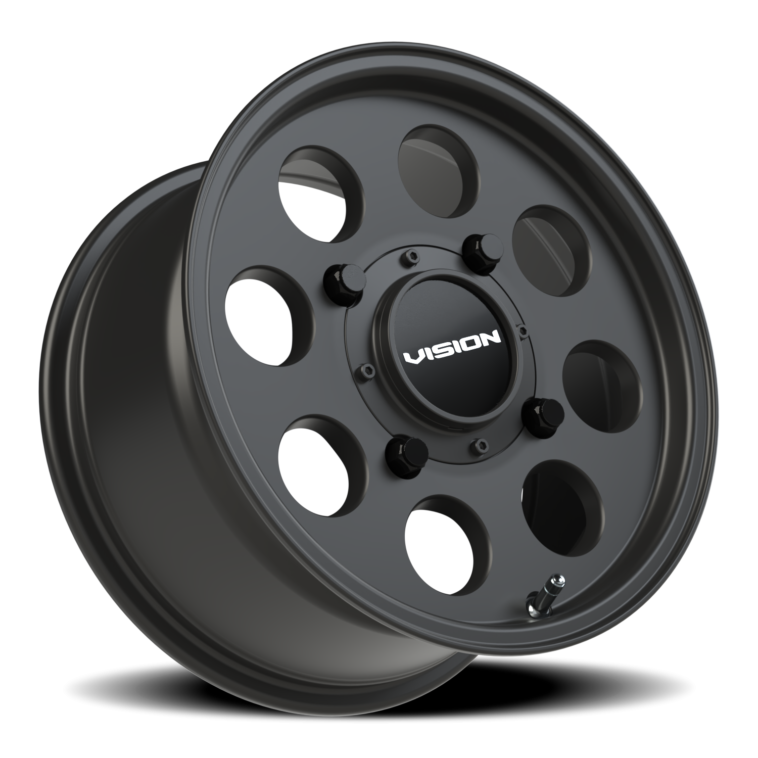 Vision Wheel 56 Satin Black 14x7 +13 4x156mm 131.1mm - Wheelwiz