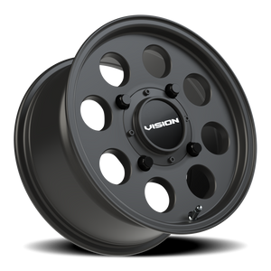 Vision Wheel 56 Satin Black 14x7 +13 4x156mm 131.1mm - Wheelwiz