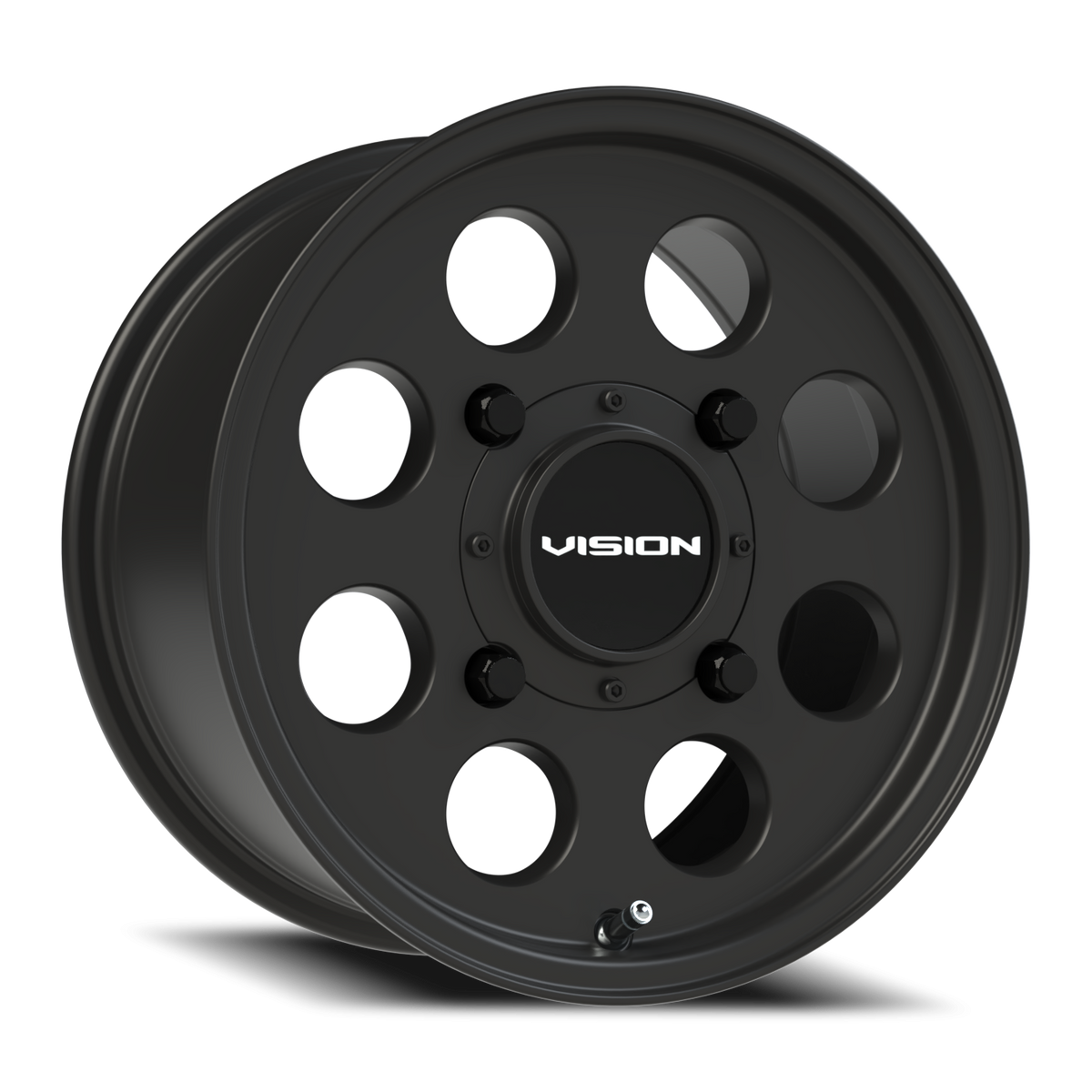Vision Wheel 56 Satin Black 14x7 +38 4x156mm 131.1mm - Wheelwiz