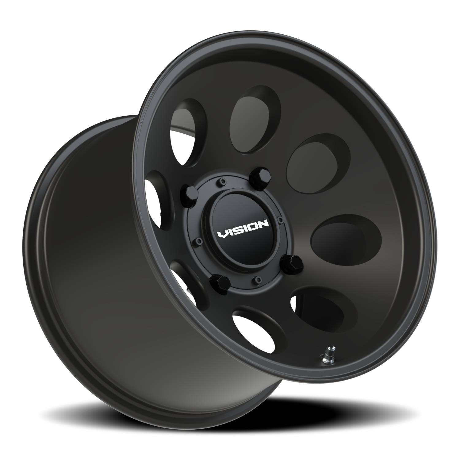 Vision Wheel 56 Satin Black 15x10 -10 4x136mm 110.1mm - Wheelwiz
