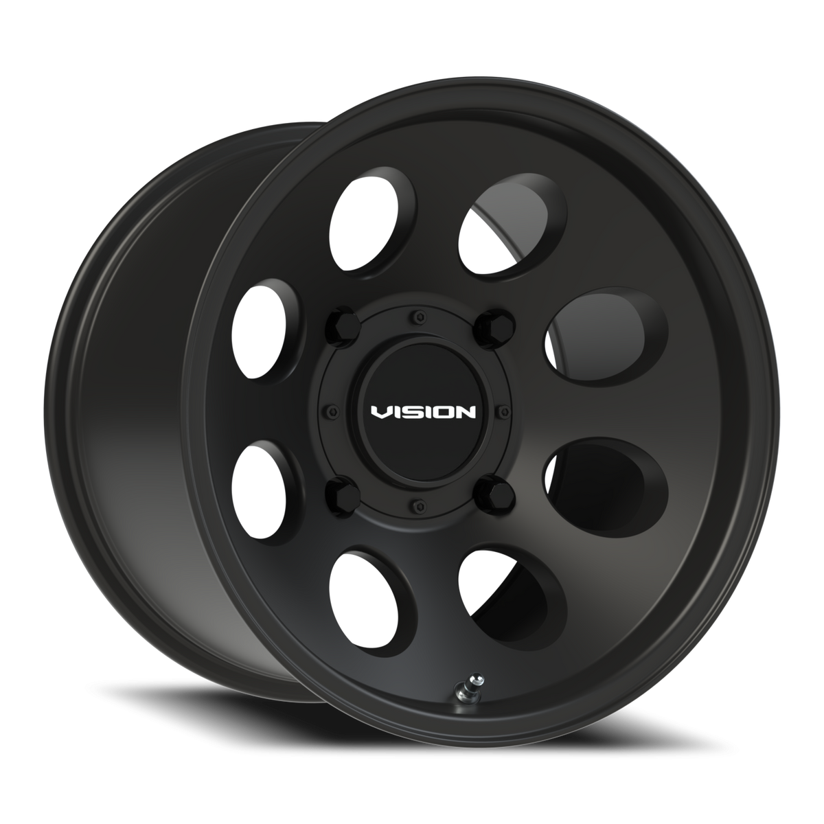 Vision Wheel 56 Satin Black 15x10 -10 4x156mm 131.1mm - Wheelwiz