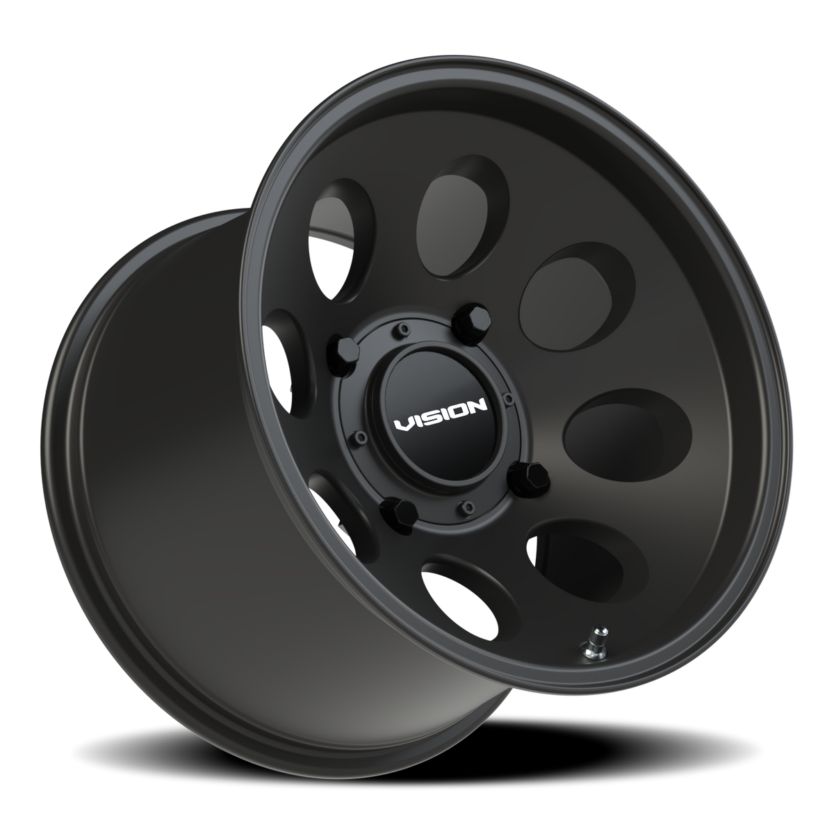 Vision Wheel 56 Satin Black 15x10 -10 4x156mm 131.1mm - Wheelwiz