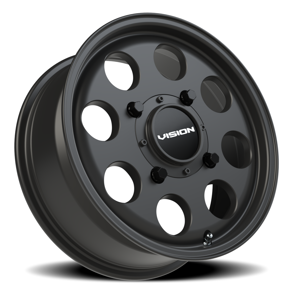Vision Wheel 56 Satin Black 15x6 +38 4x136mm 110.1mm - Wheelwiz