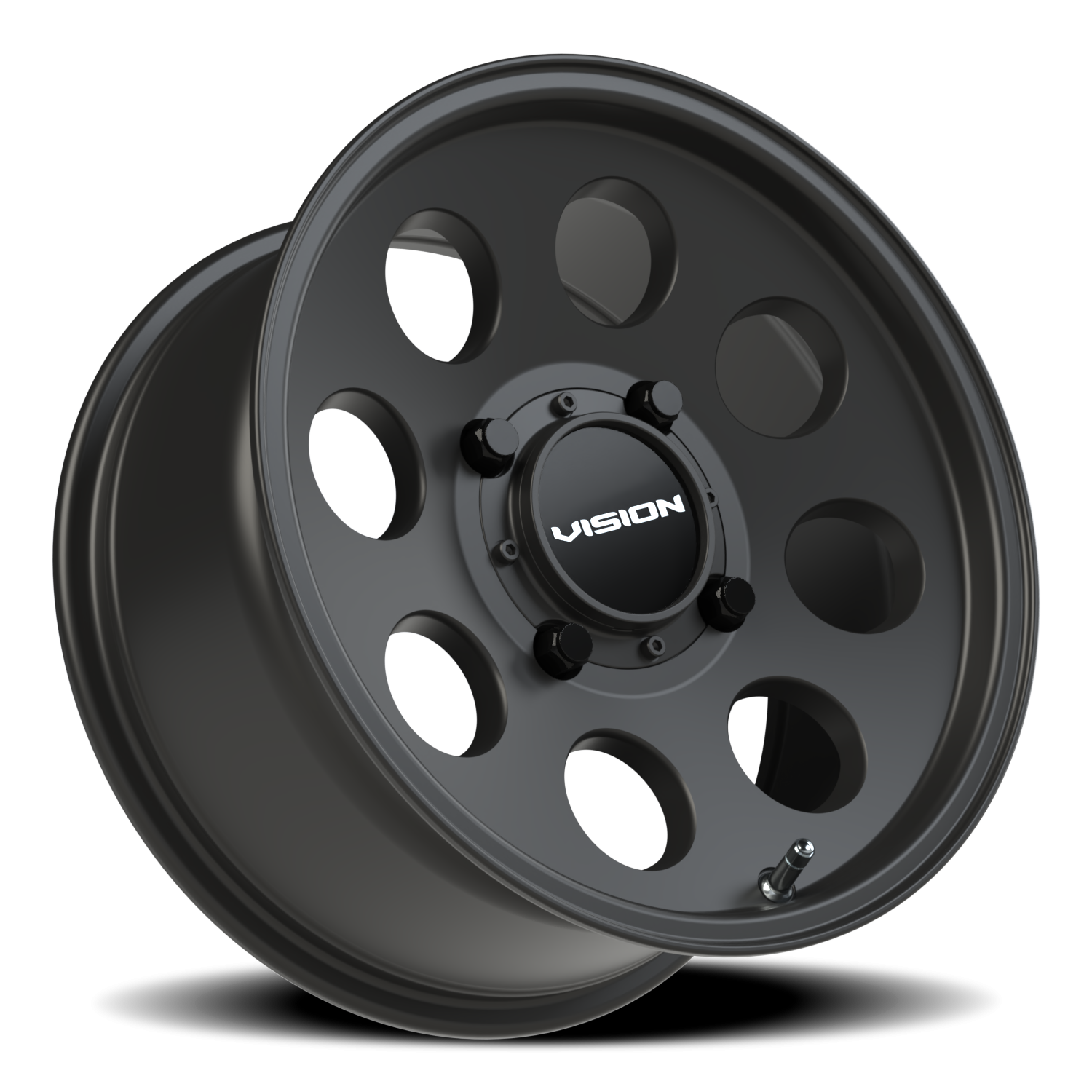 Vision Wheel 56 Satin Black 15x7 +13 4x136mm 110.1mm - Wheelwiz