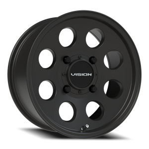 Vision Wheel 56 Satin Black 15x7 +13 4x156mm 131.1mm - Wheelwiz