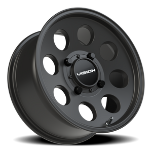 Vision Wheel 56 Satin Black 15x7 +13 4x156mm 131.1mm - Wheelwiz