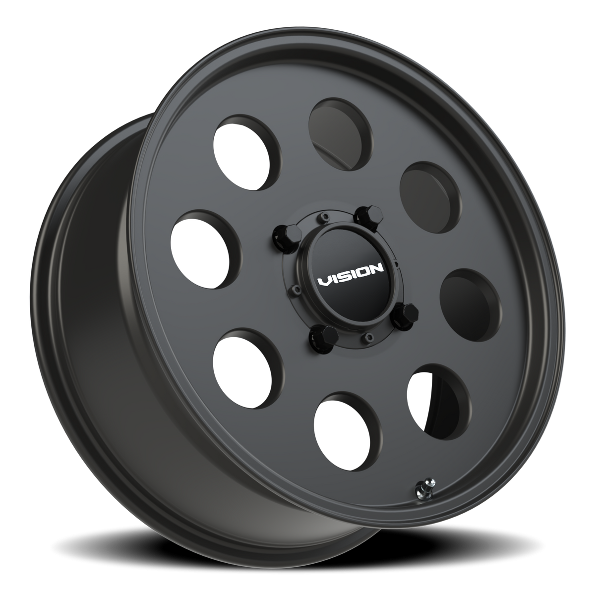 Vision Wheel 56 Satin Black 17x7 +38 4x136mm 110.1mm - Wheelwiz