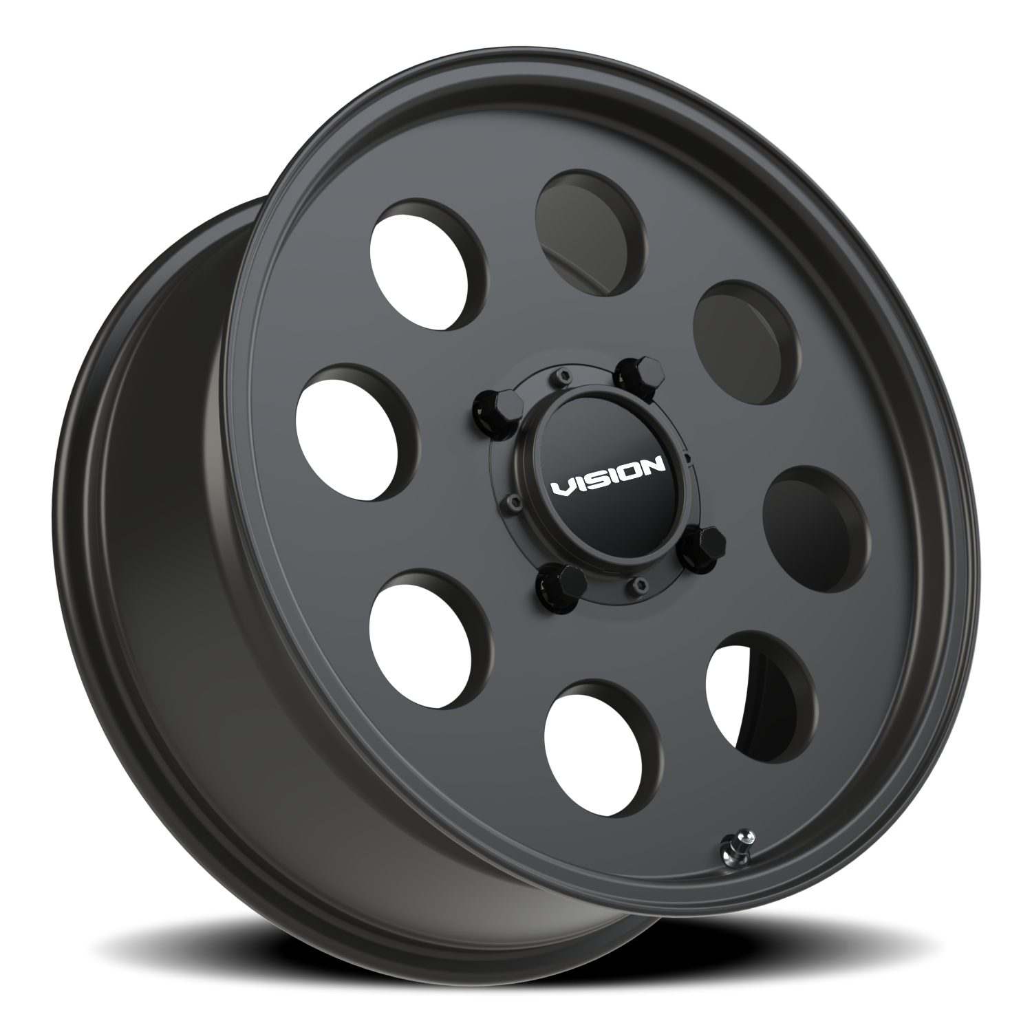 Vision Wheel 56 Satin Black 17x7 +38 4x136mm 110.1mm - Wheelwiz