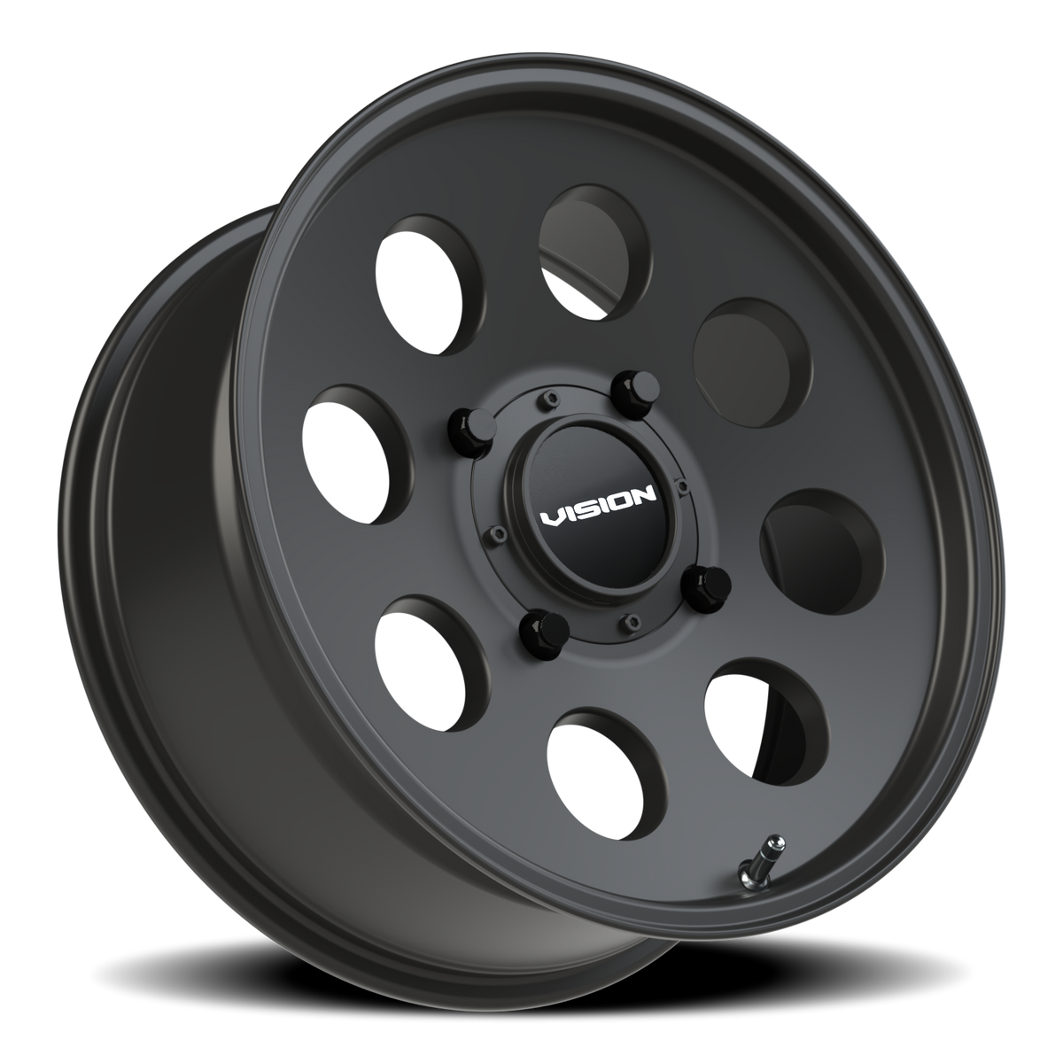 Vision Wheel 56 Satin Black 17x7 +13 4x156mm 131.1mm - Wheelwiz