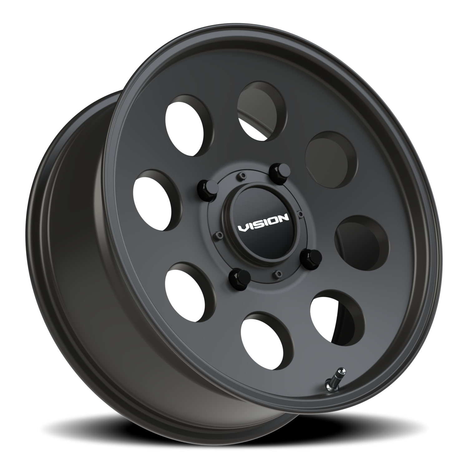 Vision Wheel 56 Satin Black 17x7 +13 4x156mm 131.1mm - Wheelwiz