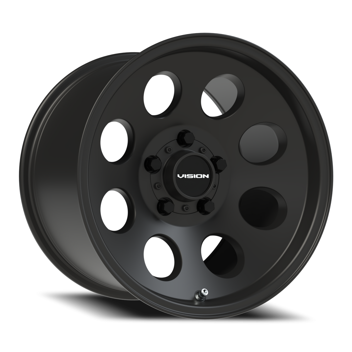 Vision Wheel 56 Satin Black 15x10 +15 5x114.3mm 68.1mm - Wheelwiz