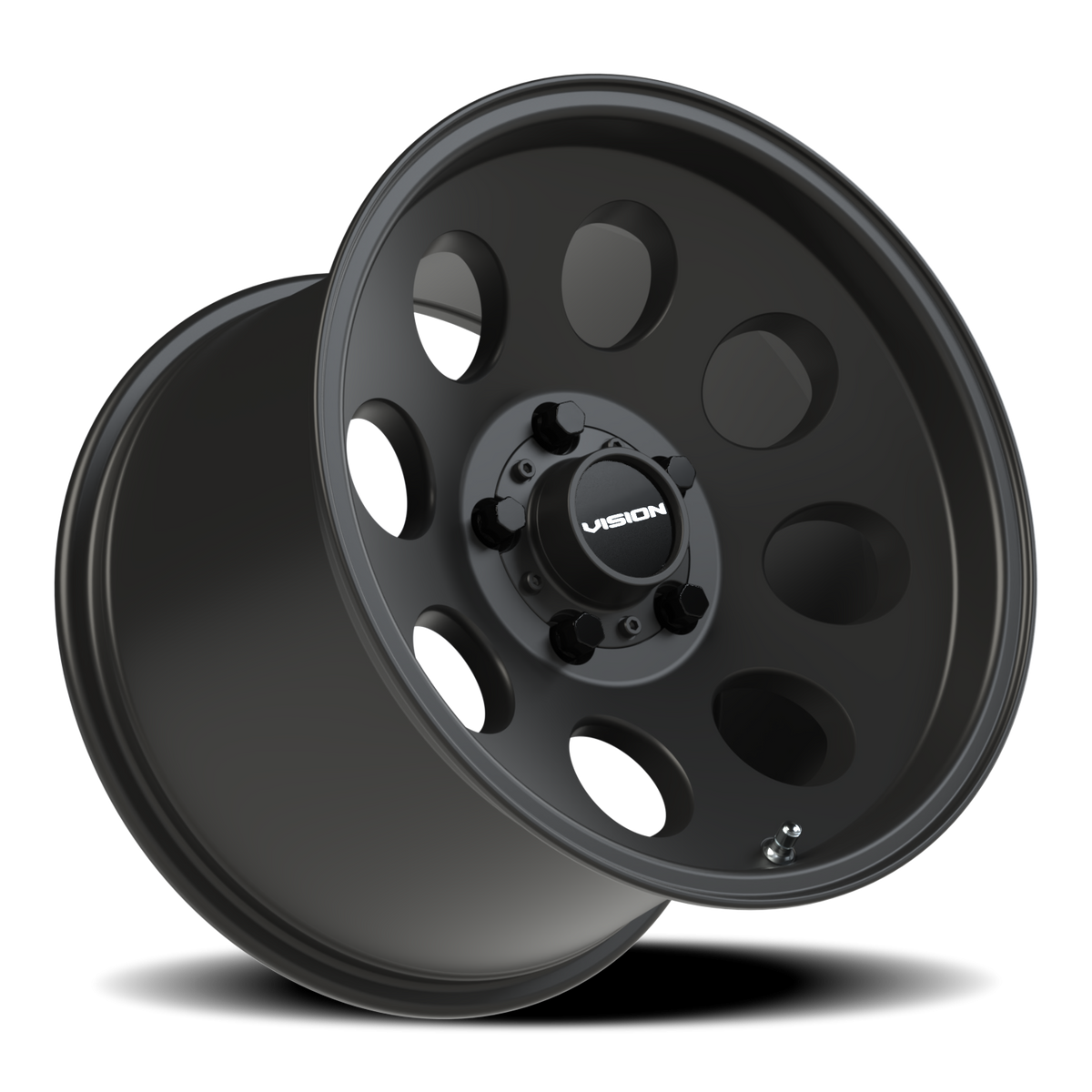 Vision Wheel 56 Satin Black 15x10 +15 5x114.3mm 68.1mm - Wheelwiz