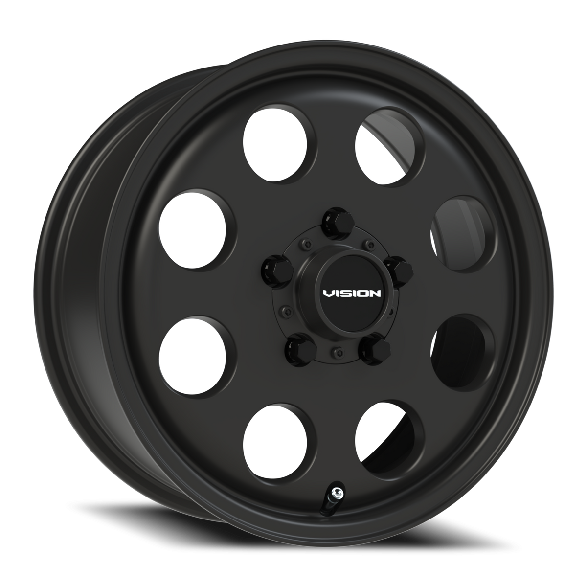 Vision Wheel 56 Satin Black 15x6 +50 5x114.3mm 131.1mm - Wheelwiz