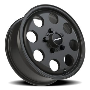 Vision Wheel 56 Satin Black 15x6 +50 5x114.3mm 131.1mm - Wheelwiz