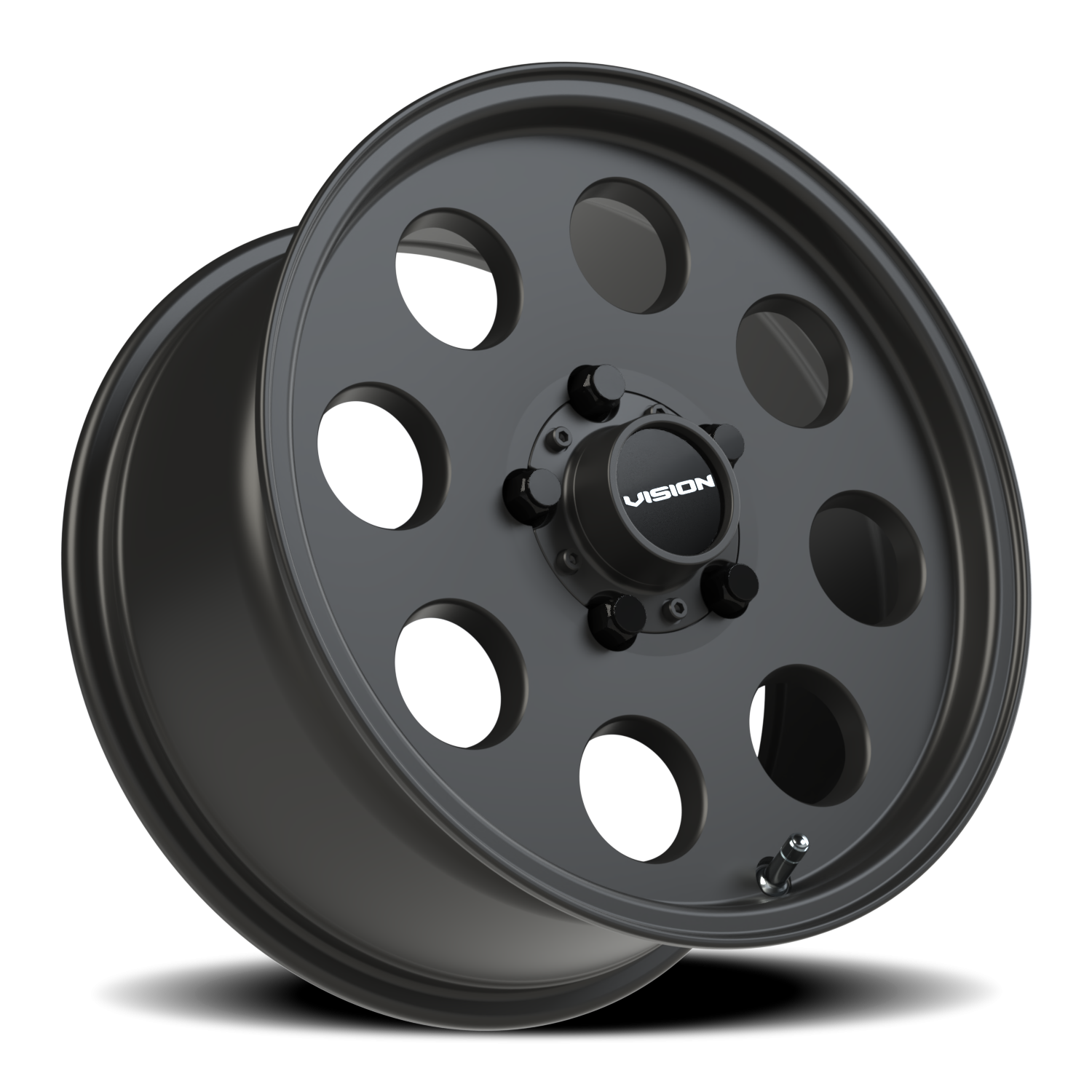 Vision Wheel 56 Satin Black 15x7 +38 5x114.3mm 68.1mm - Wheelwiz