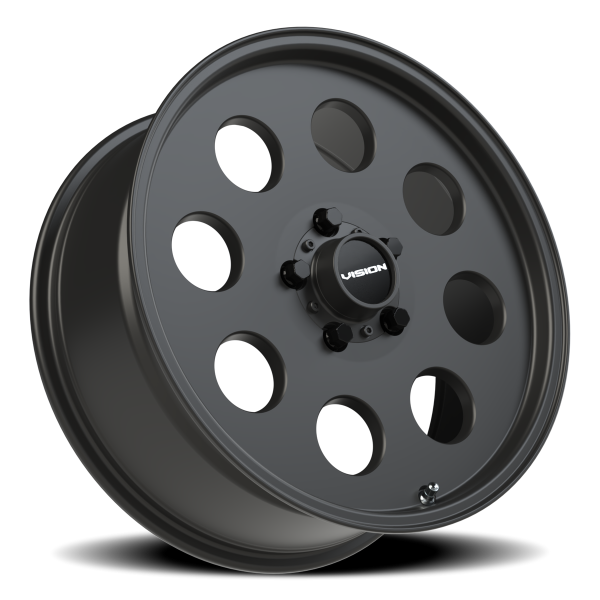 Vision Wheel 56 Satin Black 17x7 +38 5x114.3mm 68.1mm - Wheelwiz