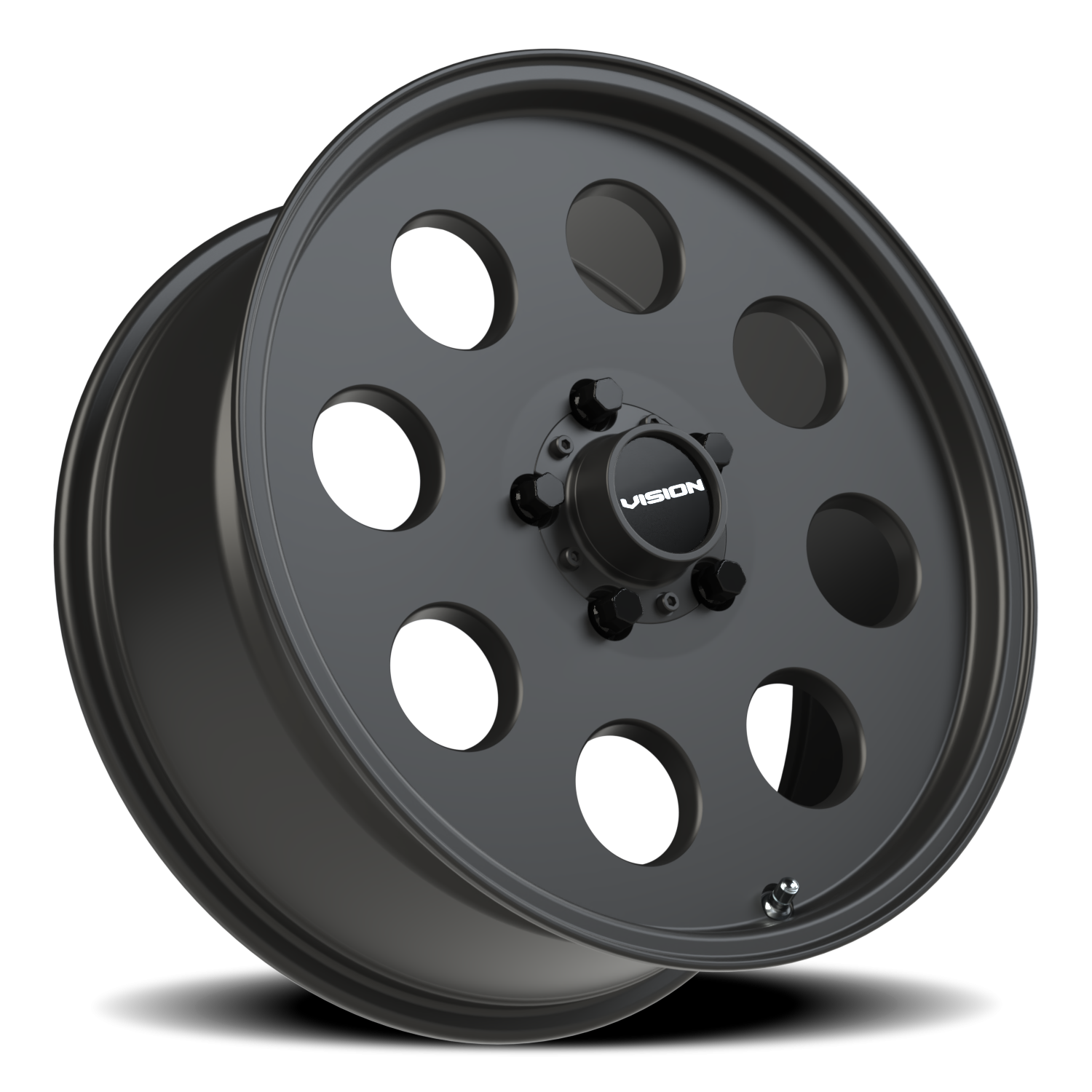 Vision Wheel 56 Satin Black 17x7 +38 5x114.3mm 68.1mm - Wheelwiz