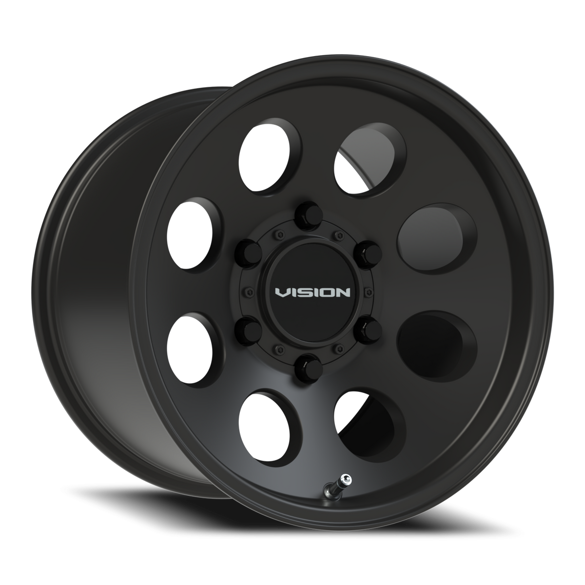 Vision Wheel 56 Satin Black 15x10 +15 6x139.7mm 110mm - Wheelwiz