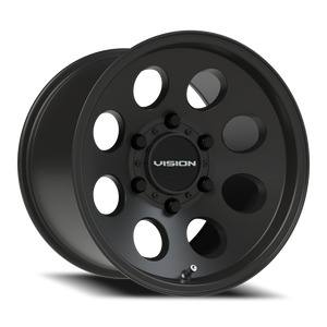 Vision Wheel 56 Satin Black 15x10 +15 6x139.7mm 110mm - Wheelwiz