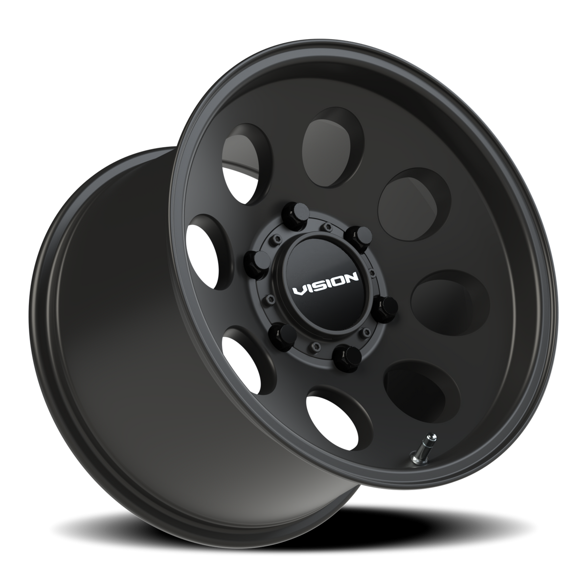 Vision Wheel 56 Satin Black 15x10 +15 6x139.7mm 110mm - Wheelwiz