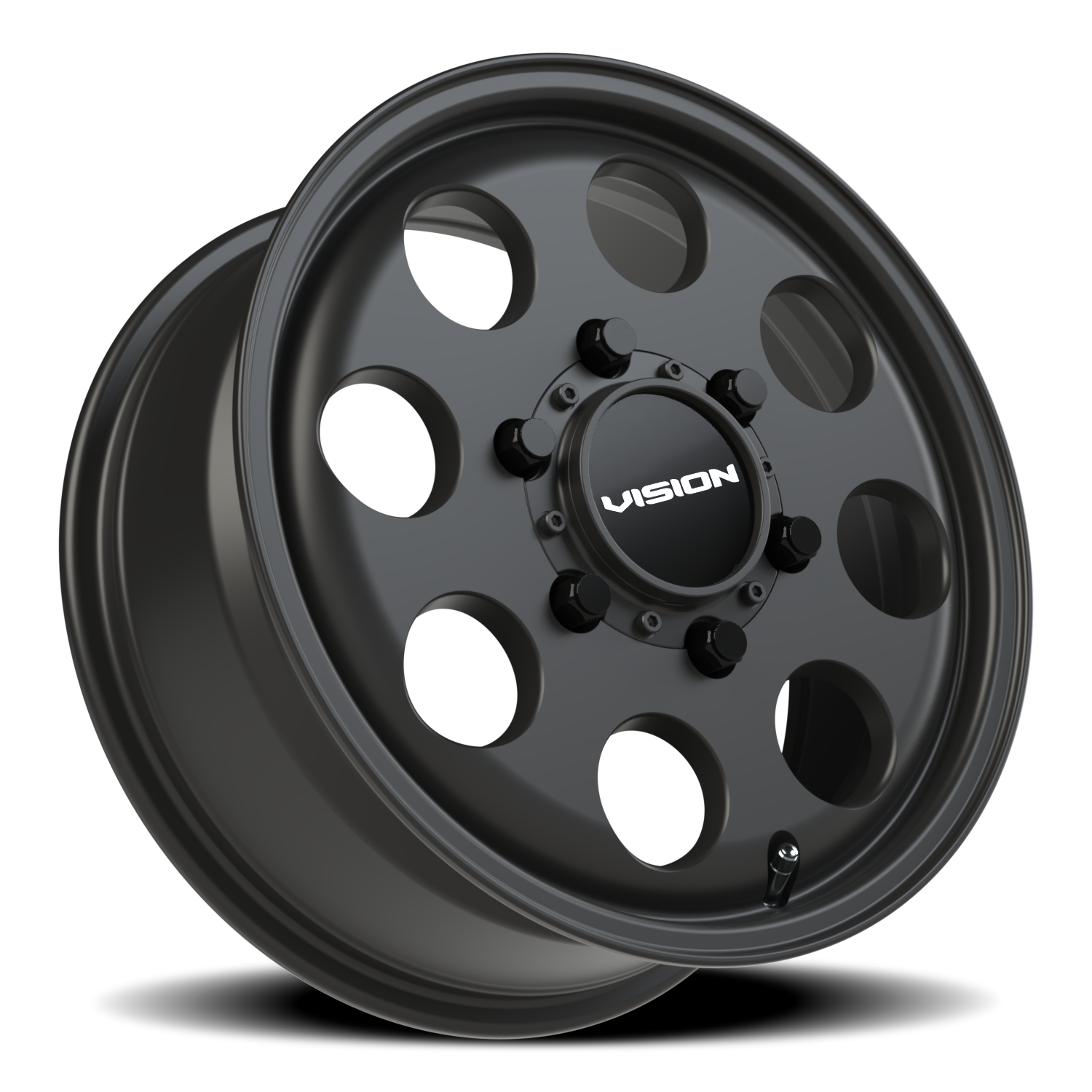 Vision Wheel 56 Satin Black 15x6 +50 6x139.7mm 110mm - Wheelwiz