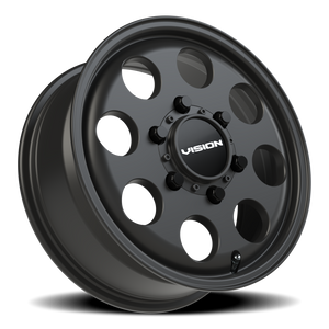 Vision Wheel 56 Satin Black 15x6 +50 6x139.7mm 110mm - Wheelwiz