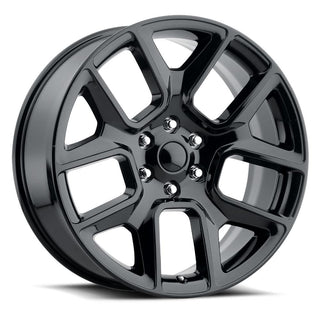 Factory Reproductions FR 76 Gloss Black 24x10 +15 6x139.7mm 77.8mm