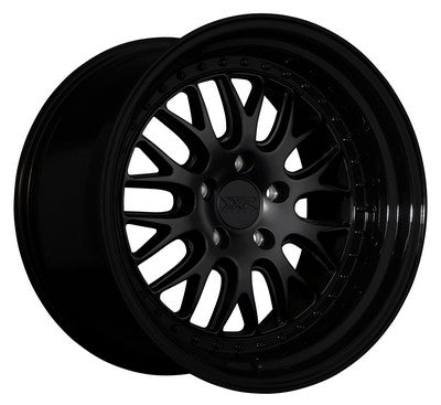 XXR Wheels XXR 570 Flat Black / Gloss Black Lip 18x8.5 +35 5x100mm 73.1mm - Wheelwiz