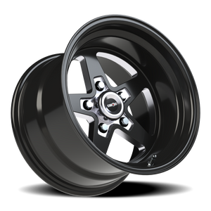 Vision Wheel 571 Gloss Black with Milled Center 15x10 -25 5x120.65mm 83.1mm - Wheelwiz