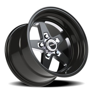 Vision Wheel 571 Gloss Black with Milled Center 15x10 0 5x114.3mm 83.1mm - Wheelwiz