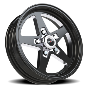 Vision Wheel 571 Gloss Black with Milled Center 15x4 -19 5x114.3mm 83.1mm - Wheelwiz
