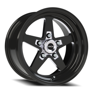 Vision Wheel 571 Gloss Black with Milled Center 15x8 0 5x120.65mm 83.1mm - Wheelwiz