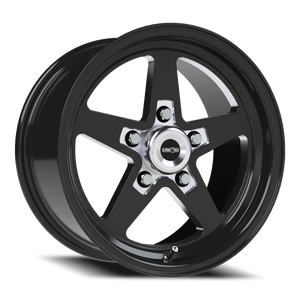 Vision Wheel 571 Gloss Black with Milled Center 15x8 +27 5x120.65mm 83.1mm - Wheelwiz