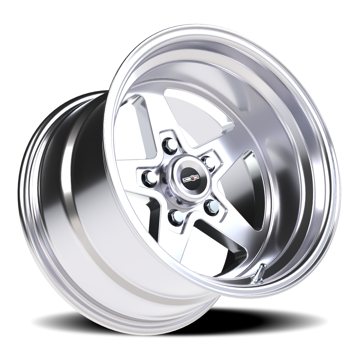 Vision Wheel 571 Polished 15x10 -25 5x120.65mm 83.1mm - Wheelwiz