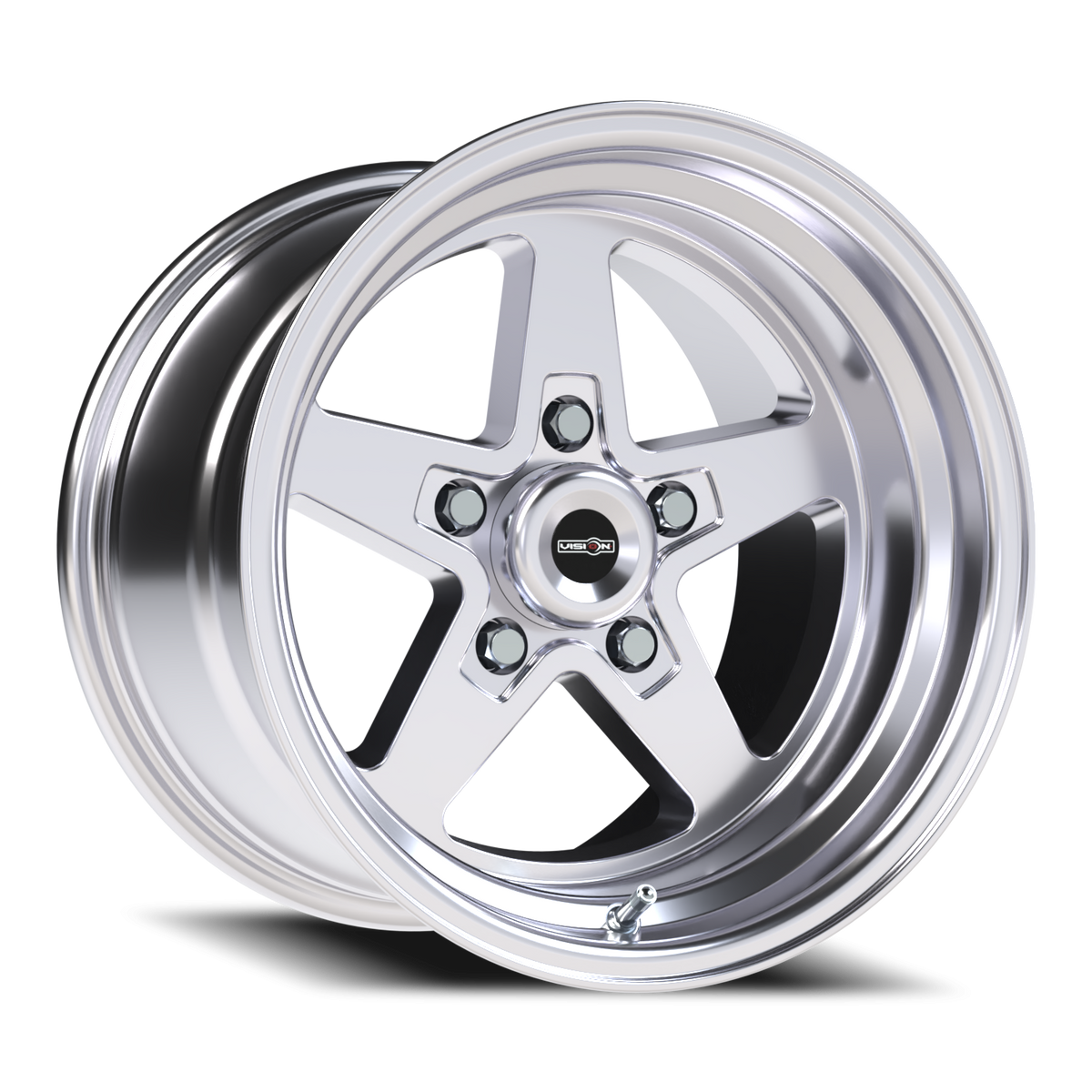 Vision Wheel 571 Polished 15x10 0 5x120.65mm 83.1mm - Wheelwiz