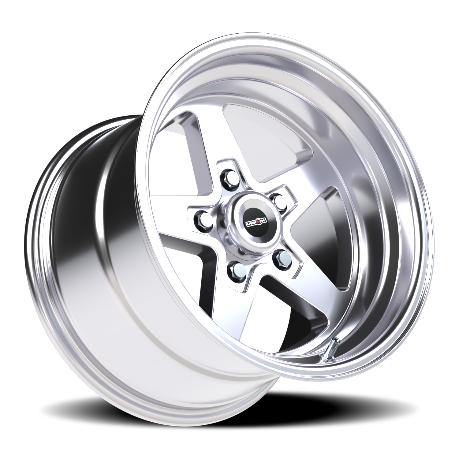 Vision Wheel 571 Polished 15x10 0 5x114.3mm 83.1mm - Wheelwiz