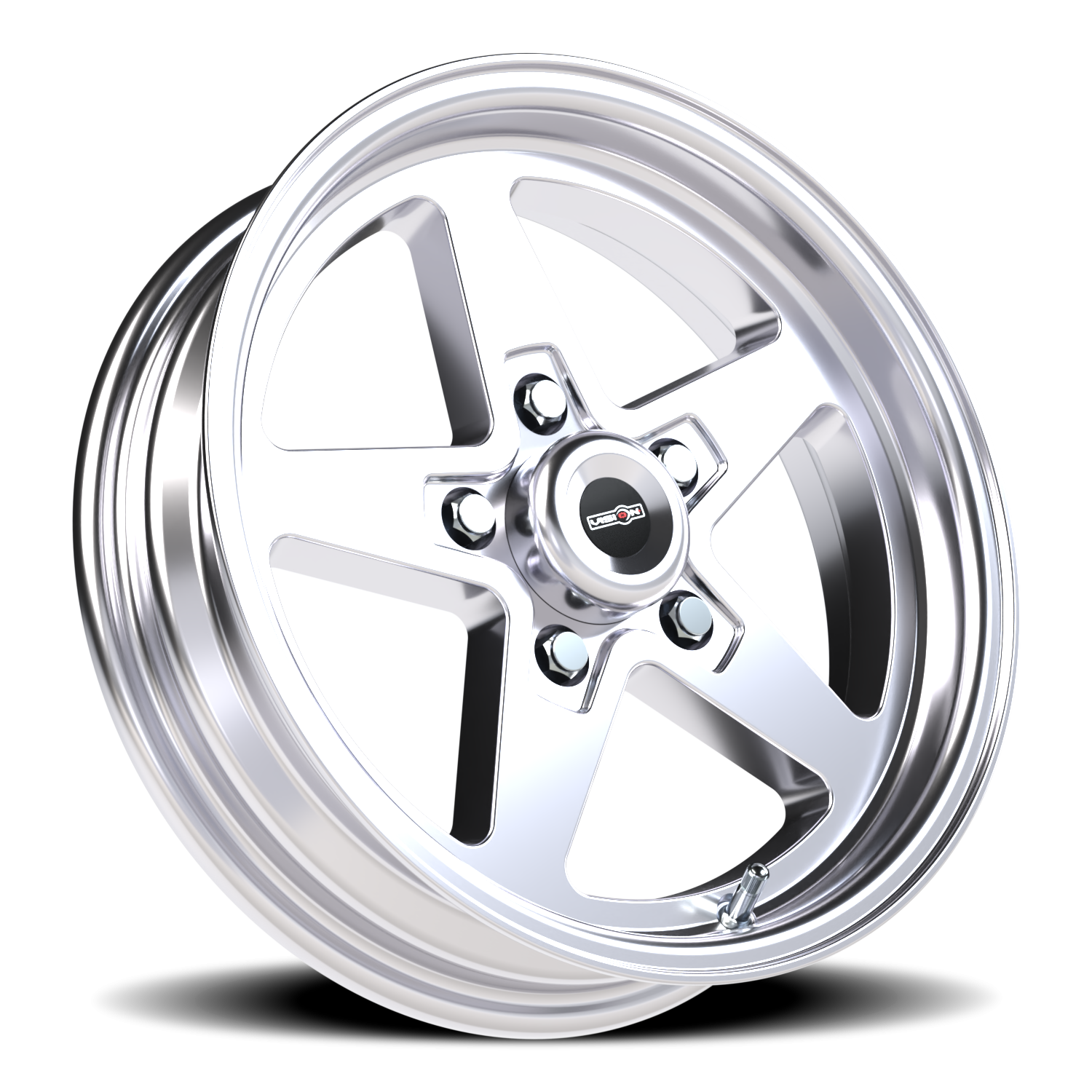 Vision Wheel 571 Polished 15x4 -19 5x120.65mm 83.1mm - Wheelwiz