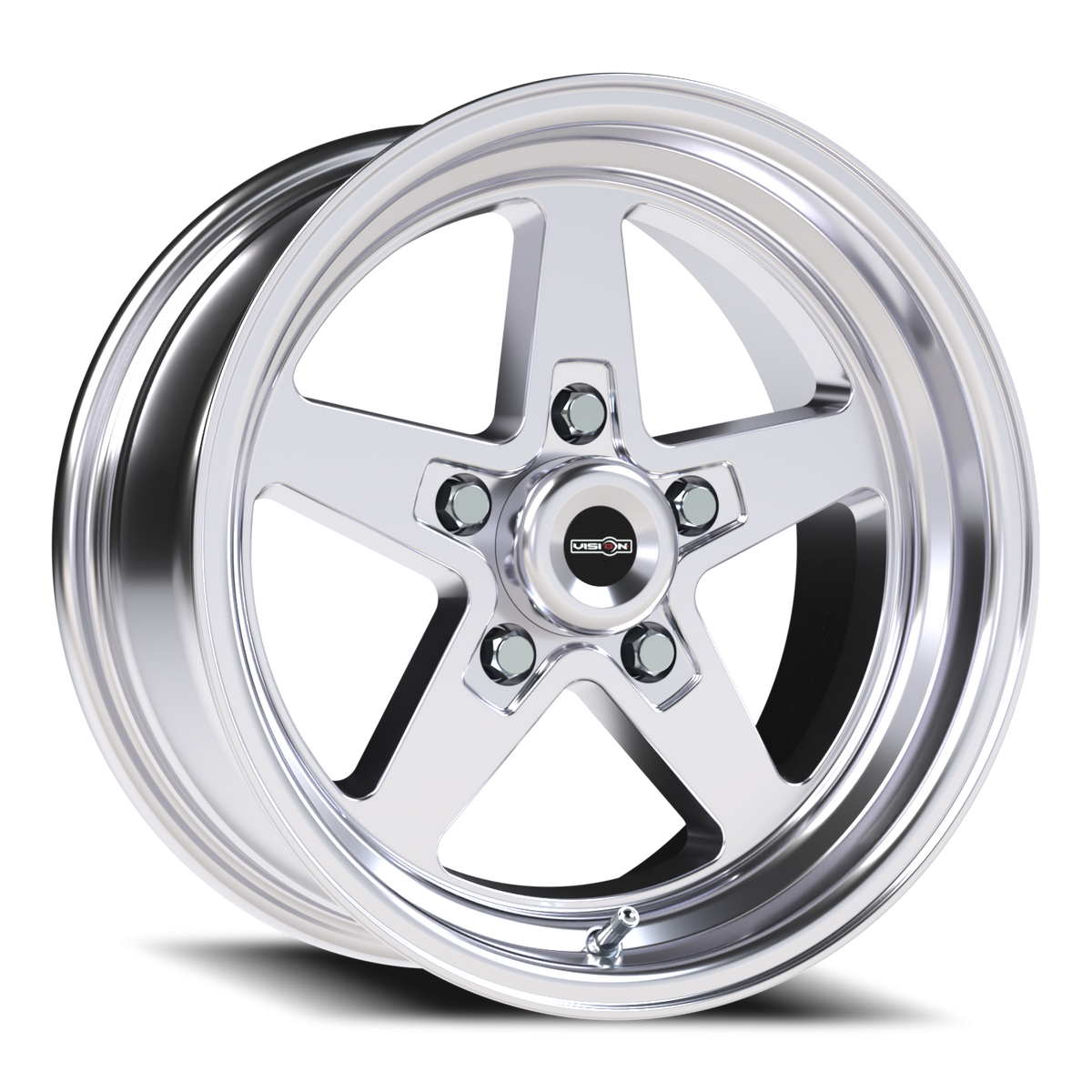 Vision Wheel 571 Polished 15x7 0 5x120.65mm 83.1mm - Wheelwiz