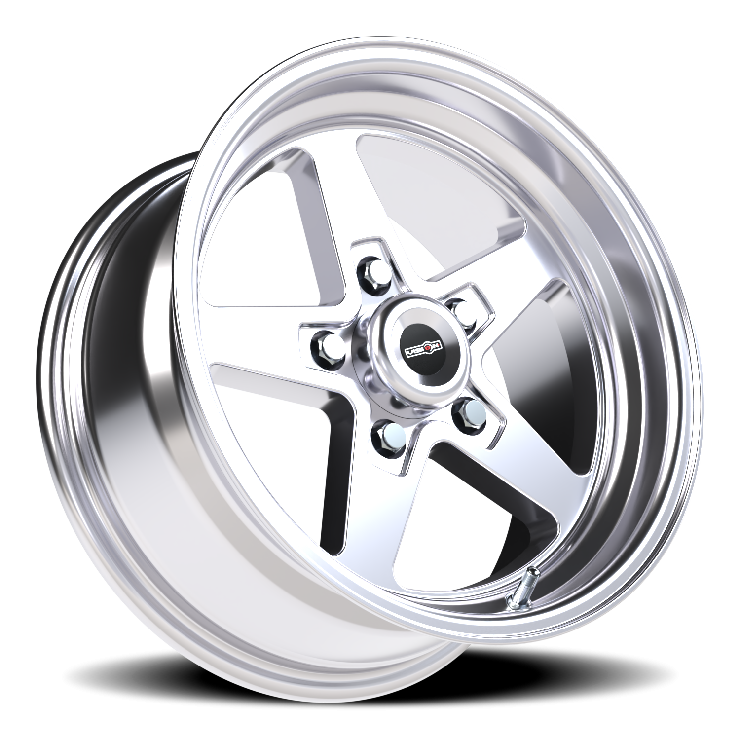 Vision Wheel 571 Polished 15x7 0 5x120.65mm 83.1mm - Wheelwiz