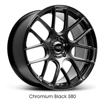 XXR Wheels XXR 580 Chromium Black 18x8.5 +35 5x108mm 73.1mm